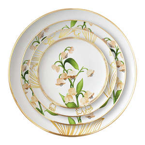 <span class=keywords><strong>Vaisselle</strong></span> de luxe en porcelaine fine avec motif muguet - <span class=keywords><strong>Vaisselle</strong></span> florale en gros pour la maison et les cadeaux d'affaires - Product Image 1