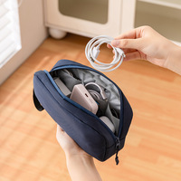 Sac de rangement pour câbles de données, chargeur numérique, sac d'accessoires pour batterie externe, sac de rangement pour usage quotidien multifonctionnel, sac