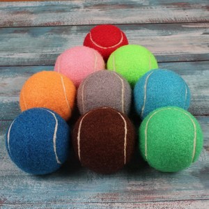 Özel Logolu Köpek Ürünleri Yüksek Kaliteli Tenis Topu Oyuncakları Köpekler İçin İnteraktif Evcil Hayvan Oyuncakları Dayanıklı Kauçuk Köpek Topları - Product Image 5