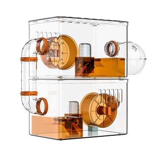 Cage Améliorée de Luxe en Plastique pour Hamster et Lapin – Ajustable, Durable, Amovible et Respirante – Espace Extra-Large – Style Minimaliste - Product Image 1