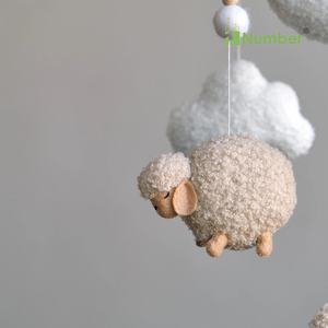 Prodotti per bambini all'ingrosso Boho coran morbido tessuto orsacchiotto stella nuvola appeso scuola materna culla cellulare fatto a mano <span class=keywords><strong>Baby</strong></span> cellulari - Product Image 2