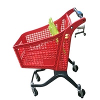 Chariot à linge Jiayuan Chariot à provisions durable Jouets pliants Chariots en plastique 100% Matériau vierge en plastique pour enfants JY-PST-02