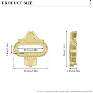 Cleats para Bicicleta de Montaña RIDERACE, Compatibles con <span class=keywords><strong>Shimano</strong></span>, <span class=keywords><strong>Pedales</strong></span> Autoblocantes <span class=keywords><strong>SPD</strong></span>, <span class=keywords><strong>Pedales</strong></span> <span class=keywords><strong>SPD</strong></span> de Liberación Múltiple, Accesorios de Ciclismo - Product Image 6