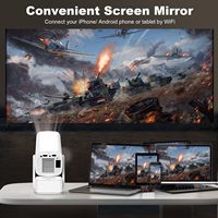 Projecteur portable intelligent Android 720P Auto Keystone Focus 180 Lumens Portable WiFi 6 Prix de gros Stock prêt