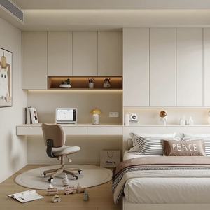 เฟอร์นิเจอร์<span class=keywords><strong>ห้อง</strong></span><span class=keywords><strong>นอน</strong></span>สไตล์ไม้แบบแผง <span class=keywords><strong>ราคา</strong></span>โรงงาน เตียงทาทามิ ชุดตู้<span class=keywords><strong>เสื้อผ้า</strong></span> ประหยัดพื้นที่ - Product Image 2