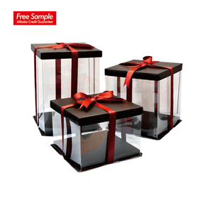 Boxes With Window Tall Cake Transparent Boxes Swiss Roll With Window Plastic Pop Wholesale Tall Handle Packing Clear Cake Boxes