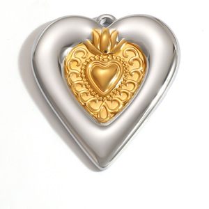 SUMMLY Colgantes <span class=keywords><strong>de</strong></span> Moda con Forma <span class=keywords><strong>de</strong></span> Flor Grande, Corazón y Estrella <span class=keywords><strong>de</strong></span> Mar, Chapados en Oro <span class=keywords><strong>de</strong></span> 18K, <span class=keywords><strong>de</strong></span> Acero Inoxidable, para Fabricación <span class=keywords><strong>de</strong></span> Joyas DIY y Collares <span class=keywords><strong>de</strong></span> Moda - Product Image 2