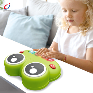 Juguete Musical Chengji con Luces Intermitentes, Tambor Educativo Multifuncional, Juguete Musical de Piano de Rana de Dibujos Animados para Estimulación Sensorial - Product Image 2