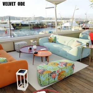 Ensemble de canapés en tissu convertible, écologique et lavable, de style minimaliste et décontracté, pour <span class=keywords><strong>villa</strong></span> en <span class=keywords><strong>France</strong></span> - Product Image 5