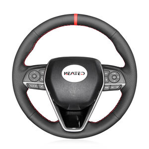 Housse de <span class=keywords><strong>volant</strong></span> en cuir Nappa pour <span class=keywords><strong>Toyota</strong></span> Camry 2018-2019 Avalon 2019 Corolla 2019-2020 <span class=keywords><strong>RAV4</strong></span> 2019 Enveloppe de direction - Product Image 1