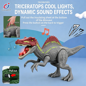 Giocattoli di Dinosauri T-Rex in Plastica Chengji, Regali Educativi per Bambini, Modello Realistico con Luci e Suoni, Dinosauro Oscillante e Urlante - Product Image 2