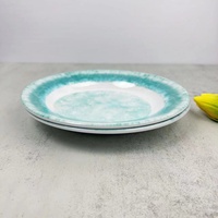2024 gros non cassable logo personnalisé salade mélamine 8 "soupe assiette ronde profonde vaisselle
