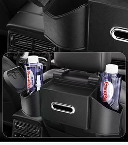 Boîte de <span class=keywords><strong>rangement</strong></span> en cuir pour dossier de siège de voiture, multifonctionnelle, grande capacité, porte-gobelet suspendu au dossier, boîte de <span class=keywords><strong>rangement</strong></span> pour voiture - Product Image 1