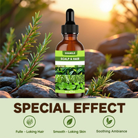 Minyak Rambut Herbal Mint Label Pribadi 30ml Perawatan Kulit Kepala Minyak Pelembut Bernutrisi untuk Rambut Rusak Kering Keriting OEM Grosir