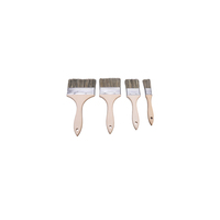 Pinceau de peinture en nylon de haute qualité avec poils naturels et filament synthétique, manche en bois, pour la décoration