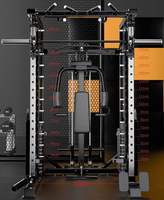 TOPTONS Cage de musculation multifonctionnelle avec rack à squats et machine Smith pour entraînement de musculation en salle de sport