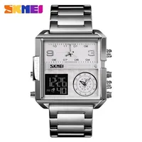 SKMEI 1584 LED Digitaluhr Casual Business Mode Geschenk Elektronische Uhren Herren Wasserdicht Dual-Display Armbanduhren