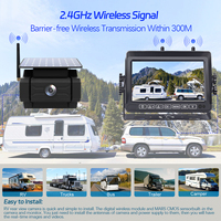 Nouveau sans fil RV caméra solaire Dash Cam sécurité support magnétique Dvr système solaire alimenté batterie Cam pour camion Rv remorque véhicule