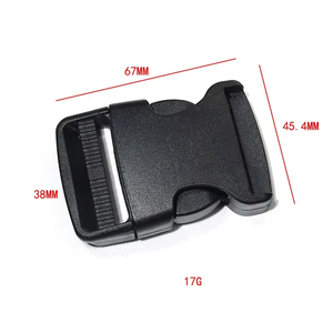 Hebillas de Liberación lateral rápida al por mayor, hebilla de cincha de plástico ajustable doble, accesorios de bolsa de tamaño personalizado, hebilla de cincha para bolsos - Product Image 4