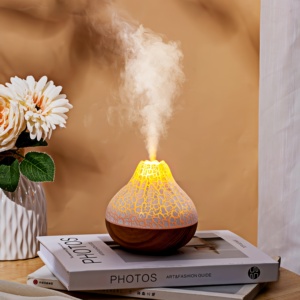Humidificateur d'air ultrasonique 2024 en gros, diffuseur d'huiles essentielles, purificateur d'air, veilleuse LED 7 couleurs, humidificateur de bureau AI - Product Image 1