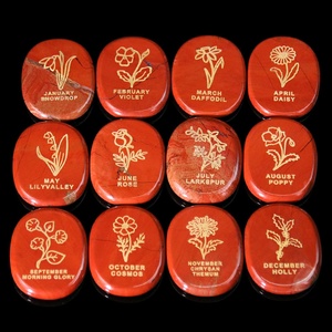 Accesorios <span class=keywords><strong>de</strong></span> joyería DIY con temática floral: <span class=keywords><strong>Piedra</strong></span> inspiradora <span class=keywords><strong>de</strong></span> aventurina verde natural <span class=keywords><strong>de</strong></span> diciembre, tallada ovalada rosa, para pulgar (Palm Power) - Product Image 3