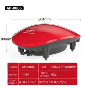 Bomba de Ar Eletromagnética JR Jeneca AP-8806 para Aquário, Tanque de Peixes, Lagos, Hidroponia e Biofloc com Acessórios de Oxigenação de Pedra - Product Image 4
