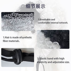 drôle Halloween fête drôle habiller <span class=keywords><strong>Afro</strong></span> Cosplay Costume Cruella De Vil perruque pour animaux de compagnie pour chiens et chats - Product Image 5