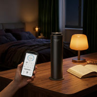 Diffuseur de parfum portable OEM sans eau, compact en aluminium, avec minuterie, pulvérisation programmable, application mobile, silencieux, certifié CE, pour bureau, chambre et bureau à domicile