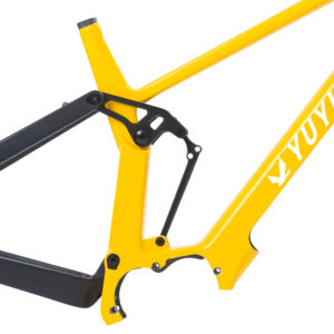 Bafang M510/560 Cadre de suralimentation à couple moyen pour adultes <span class=keywords><strong>VTT</strong></span> électrique en fibre de <span class=keywords><strong>carbone</strong></span> entièrement <span class=keywords><strong>suspendu</strong></span> avec frein à disque Bicicleta - Product Image 4