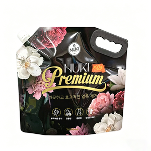 Custom 3600ml Matte PE <b>Plastic</b> <b>Bag</b> Portable Spout Pouch Stand up with Reclosable Nozzle for Detergent Liquid Bath Cream - Product Image 1