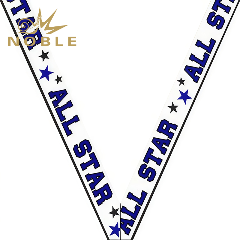 New Arrival Customized Baseball Black Sport Neck Ribbon Rolls for All Kinds of Medals Image 2