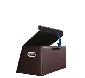 Car Organizer Large Capacity Interior <b>Folding</b> Leather Fur Home and Organization Garage <b>Storage</b> <b>Box</b> Custom Logo - Product Image 4