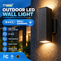 Applique murale extérieure moderne étanche DALI DT6 DT8 à intensité variable, carrée, en aluminium, LED, pour éclairage extérieur de jardin