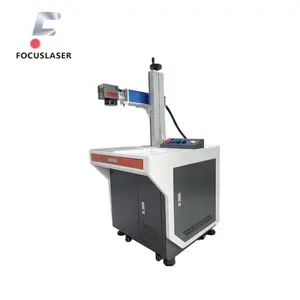 Focus laser 20w 30w 50w 60w 100w fiber laser marking engraving machine with work table metal and nonmetal