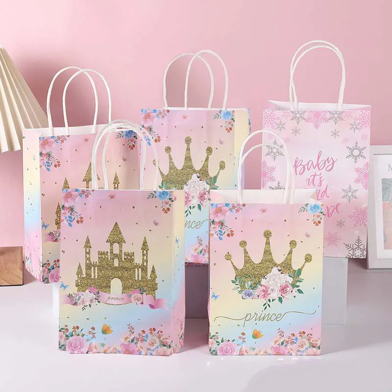 Individueller Einkaufstasche Kunstgeschenk Papiertüten Blumen einkaufen Geschenk Kleidung individuelles Logo rosa Tütentasche