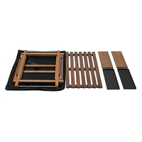 Chanodug meilleure Table d'extension à deux unités brun rougeâtre en hêtre Table polyvalente promotionnelle Table de Camping étanche