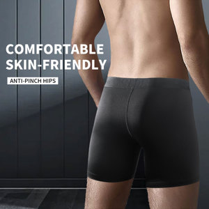 Troncos sexis <span class=keywords><strong>de</strong></span> tiro bajo para hombre, ropa interior con bolsa convexa en U elástica suave para ropa informal y fecha nocturna, diseños <span class=keywords><strong>de</strong></span> color sólido a <span class=keywords><strong>la</strong></span> moda - Product Image 5