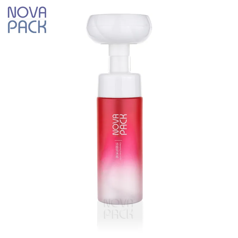 Commercio all'ingrosso 100ml 120ml 150ml 200ml fiore schiuma sapone per le mani pompa bottiglie cosmetico sapone liquido schiumogeno dispenser bottiglie di lavaggio a mano