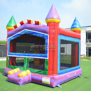 Castillo Inflable <span class=keywords><strong>de</strong></span> Color Rosa Usado para Fiestas a <span class=keywords><strong>Precio</strong></span> Económico, Castillo Inflable Comercial - Product Image 5