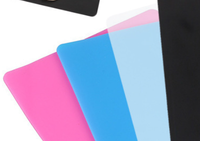 Tapis de cuisson carré en silicone souple multicolore, résistant à la chaleur, écologique, de qualité alimentaire, non toxique, de qualité supérieure, anti-graisse