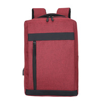 Sac à dos pour ordinateur portable grande capacité pour homme, multifonctionnel, avec port USB, fermeture éclair, en tissu Oxford, personnalisable avec logo
