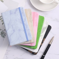 Carnet de notes en cuir PU A7 personnalisé en gros 100 feuilles Journal avec sangle élastique imprimé marque Logo Journal bloc-notes