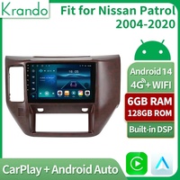 Krando 9 pouces Android écran stéréo pour Nissan patrouille 2004-2020 lecteur d'autoradio Navigation sans fil CarPlay 4G WIFI DSP GPS