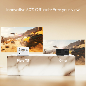 Byintek Plato T5 được cấp phép wifi thông minh LED <span class=keywords><strong>LCD</strong></span> xách tay 4K video kỹ thuật số Full HD 1080p Rạp hát tại nhà máy chiếu mini - Product Image 4