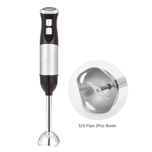 Batidora de mano eléctrica de 1000W, de acero inoxidable, con doble cuchilla y velocidad ajustable, para hacer jugos y comida para bebés. - Product Image 4