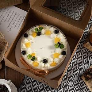 Boîtes à pâtisserie en kraft avec fenêtre, boîtes à gâteaux, boîtes de boulangerie, contenants à gâteaux jetables pour gâteaux, pâtisseries, tartes, desserts/marron - Product Image 2