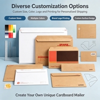 Enveloppe rigide pour envoi postal A3 A4 A5 A6, personnalisée, en carton, avec fermeture autocollante