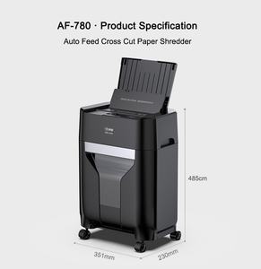 Déchiqueteuse <span class=keywords><strong>de</strong></span> <span class=keywords><strong>papier</strong></span> professionnelle électrique Comet P-4, sécurité, 80 feuilles, alimentation automatique, grande capacité, pour bureau, coupe croisée A4, bac <span class=keywords><strong>de</strong></span> 17L - Product Image 6