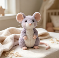 Usine de fabrication de jouets en peluche sur mesure OEM ODM |   Peluche souris en tissu doux, personnalisable avec logo, cadeau pour enfants