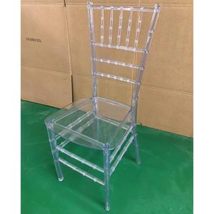 2025 Fabrika Toptan Lüks Akrilik Sandalye Şeffaf Kristal Reçine Şeffaf Chiavari Sandalye - Product Image 3